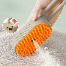 Brosse électrique à vapeur pour chat et chien 2 en 1 - Massage et toilettage des animaux domestiques.